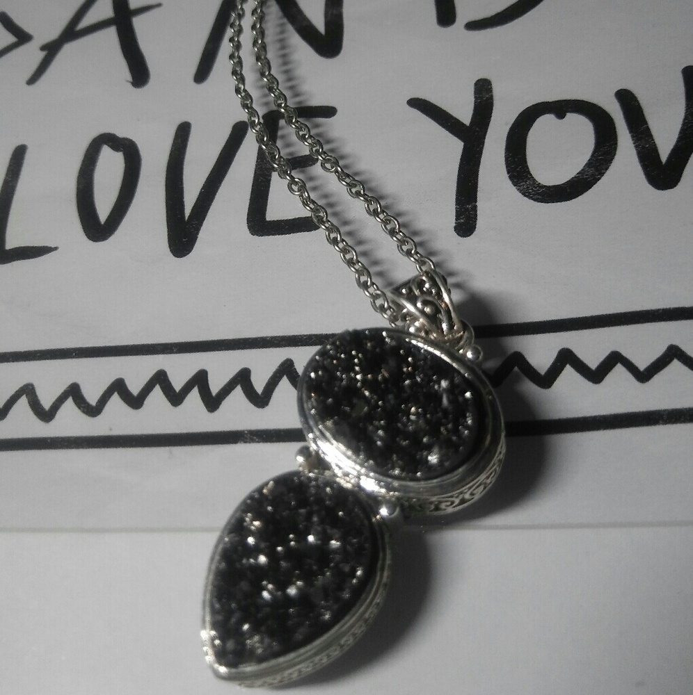 Pyrite Druzy Necklace